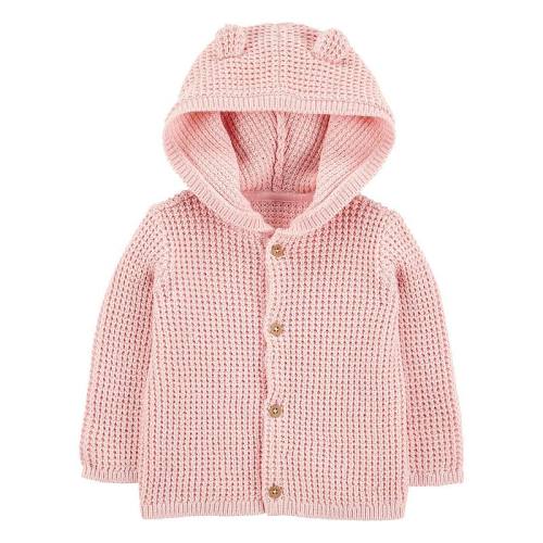Baby Girl Carter's Hooded Cardigan Sweater