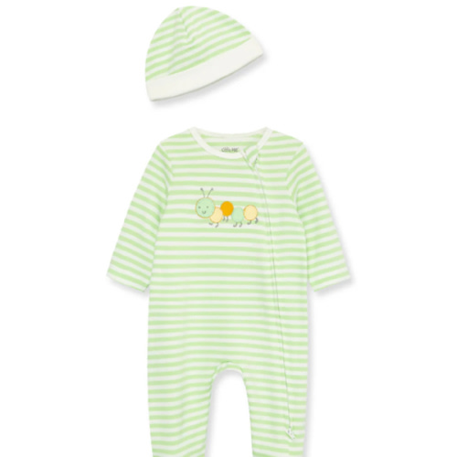 Caterpillar 2-Way-Zip Footie & Hat