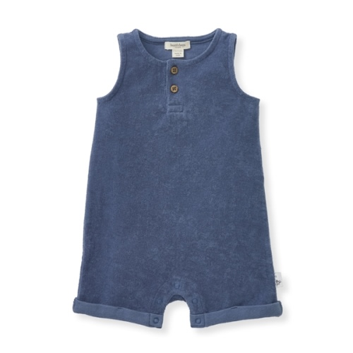 Organic Cotton Terry Romper - Underwater - 6-9 Months