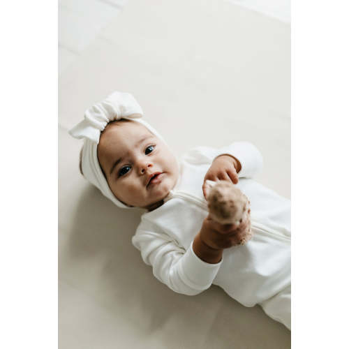 Pima Cotton Headband - Milk – Jamie Kay USA