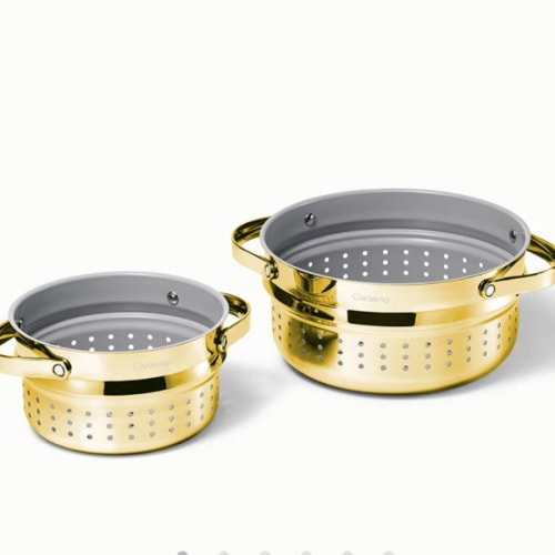 Steamer Pot Duo Cookware: Stainless Steel | Caraway