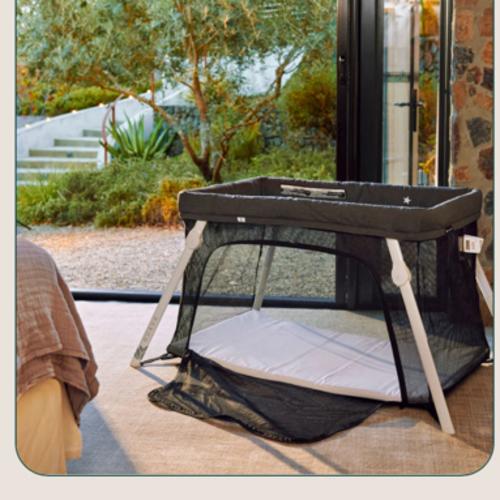 Lotus Travel Crib & Bassinet Kit, Convertible – Guava Family