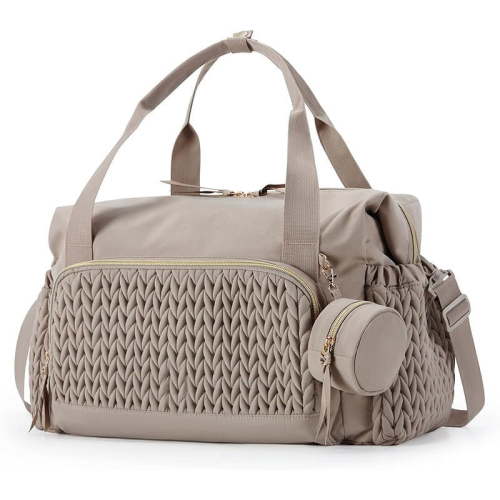 Mommy Diaper Tote Bag ，Large Capacity with Changing Pad & Pacifier Case