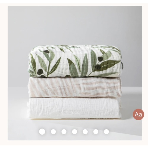 Babyletto Mini Crib Sheet in GOTS Certified Organic Muslin Cotton