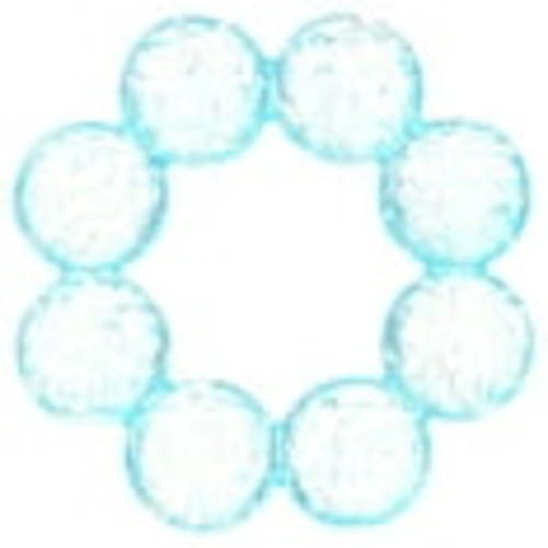 Infantino Soothing Soft Circular Water Teether, Blue