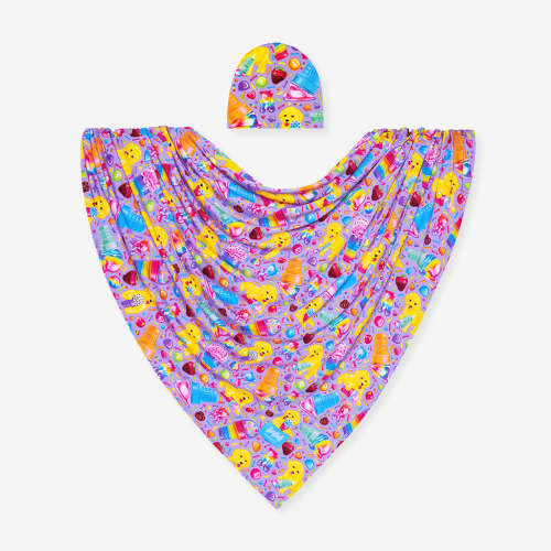 Lisa Frank® Casey & Caymus Swaddle Beanie Set