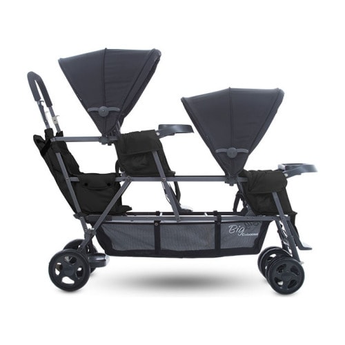 Joovy Big Caboose Graphite Stand On Triple Stroller, Black