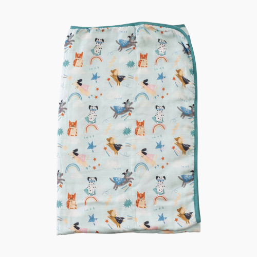 Loulou Lollipop Muslin Quilt - Superhero Dog