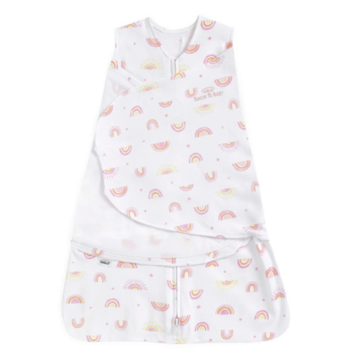 Sunshine Rainbows Cotton Newborn Swaddle | HALO