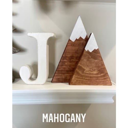 Set of 2 Wooden Mountains, Nursery Decor, Rustic Mini Mountains, Woodland Nursery, Mini Mountain - Etsy