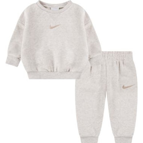 Essential Fleece Crewneck Sweatshirt & Joggers Set, 12M