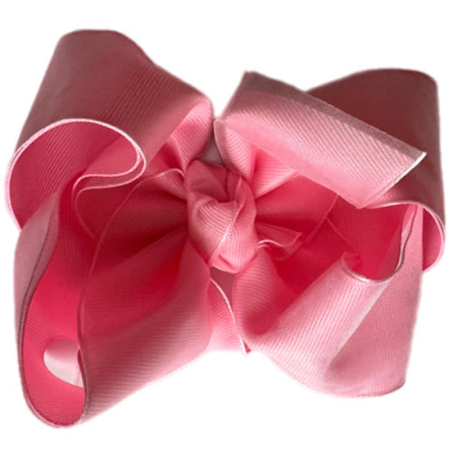 Bubblegum Layered Organza/Grosgrain Bow