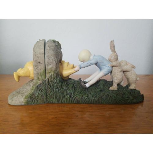 Rare and Hard to find Collectible Classic Winnie the Pooh Bear Disney Charpente Michel Company Book Ends