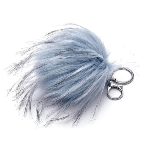 Faux Fur Pouf Diaper Backpack Charm