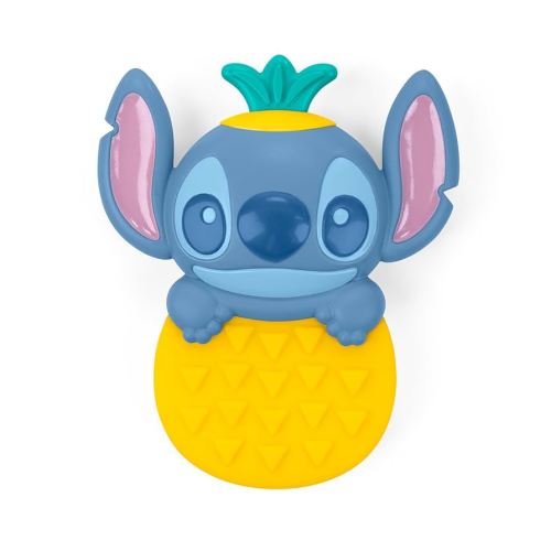 Disney Baby Stitch Tropical Teethe Rattle & Teether by Bright Starts, Pineapple Shaped Activity Teether Toy for Newborns and Up