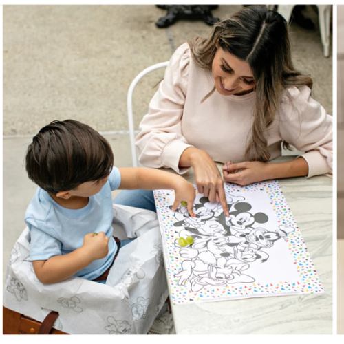 Disney Baby Disposable ColorMe Placemats, 24 Pack