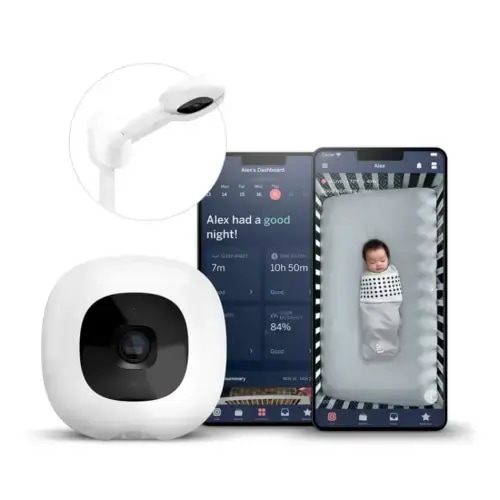 Nanit Pro Smart Wall Mount Baby Monitor - White - Clement