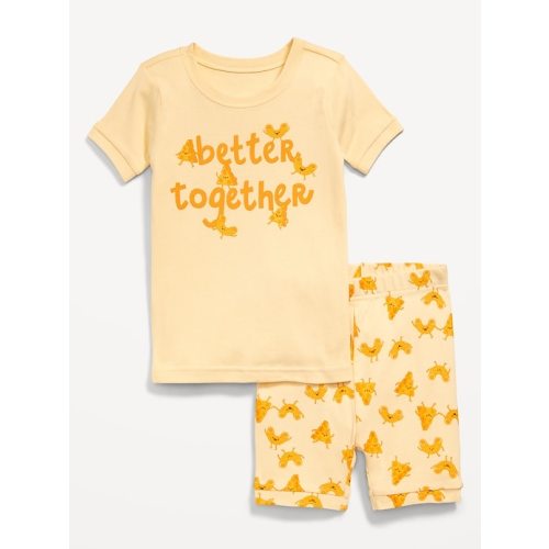 Printed Snug-Fit Pajama Set for Toddler & Baby