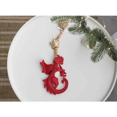 Red Dragon Stroller Toy