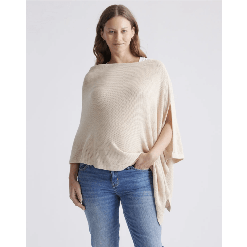 Lightweight Cotton Cashmere Nursing Shawl