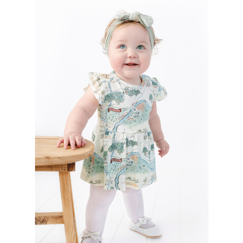Hundred Acre Woods Baby Flutter Dress