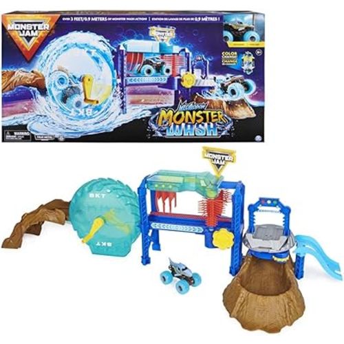 Spin Master 6060160 Monster Jam 1T64 Truck Wash Playset