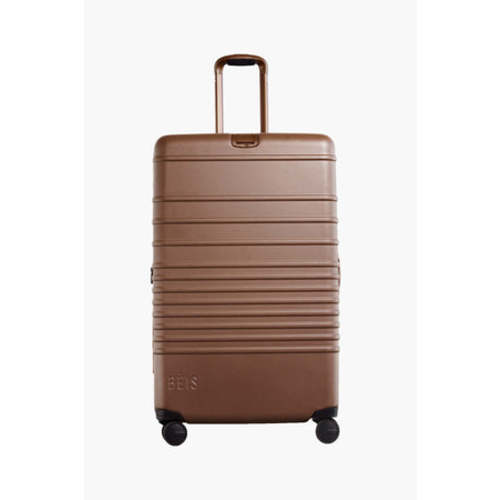 BÉIS 'The Carry-On Roller' in Maple - Brown Carry On Luggage & Hard Shell Suitcase