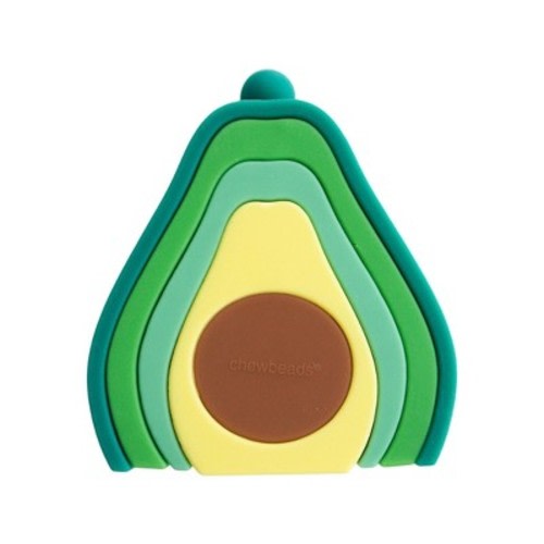 Chewbeads Stacker Teether - Avocado