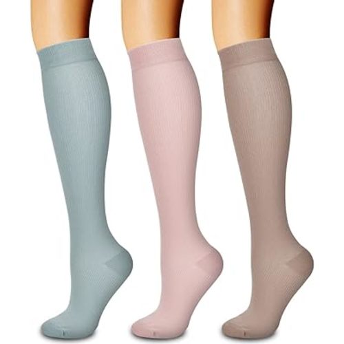 Laite Hebe 3 Pack Medical Compression Sock-Compression Sock for Women and Men-Best for Running,Nursing,Sports
