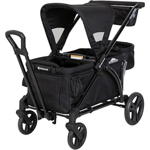 Baby Trend Expedition 2-in-1 Stroller Wagon Plus, Ultra Black