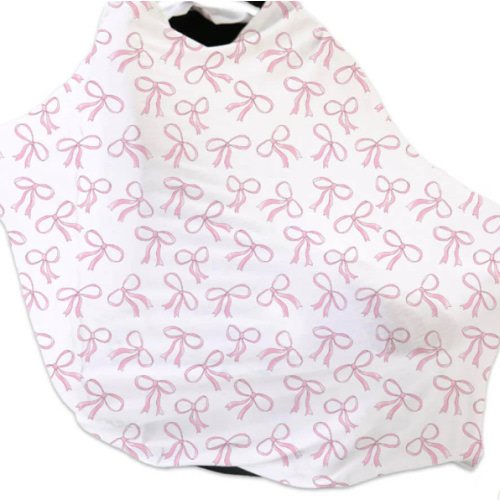 Blushing Bows Multi-Use Stretchy Car Seat & Nursing Cover
