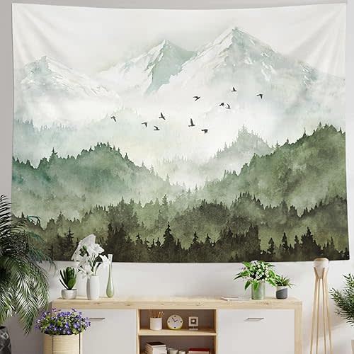 Mountain Forest Tapestry