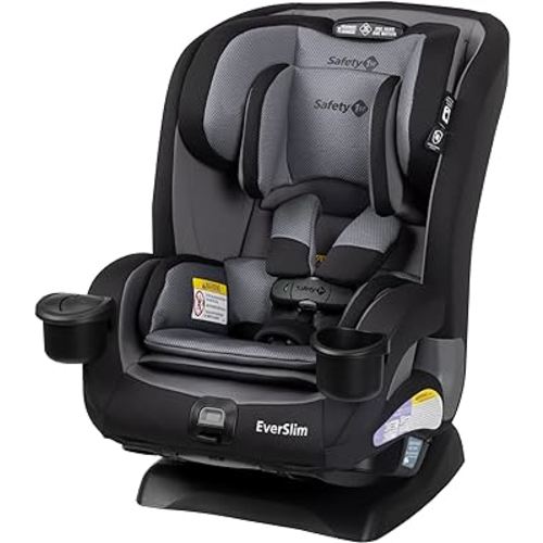 Safety 1st Everslim DLX All-in-One Convertible Car Seat, 4 Modes of use: Rear-Facing, Forward-Facing (22–65 lbs), Belt-Positioning Booster (40–100 lbs), Backless Booster (40–100 lbs), High Street