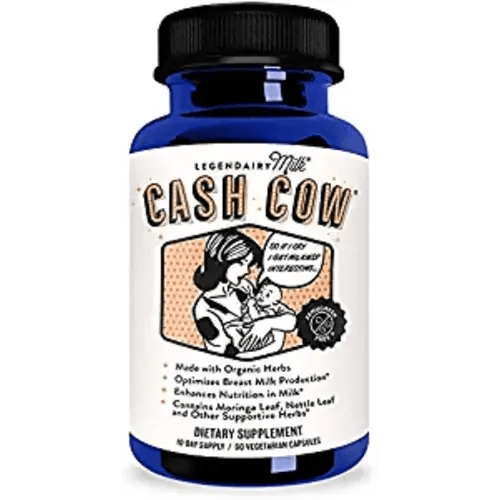 Legendairy Milk® Cash Cow® - Contains Alfalfa and Moringa - Fenugreek Free - Certified Organic by QAI, Certified Vegan, Non-GMO Project Verified, Certified Halal, and Certified Kosher