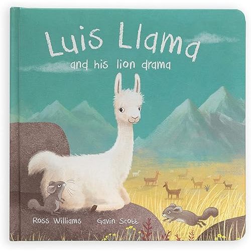 Jellycat Luis Llama Book Board book – January 1, 2019