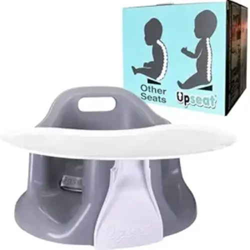Upseat Baby Floor Seat Booster Chair for Sitting Up with Removable Tray for Meals and Playtime, Developed with Physical Therapists for Safe and Healthy Hip Development and Posture
