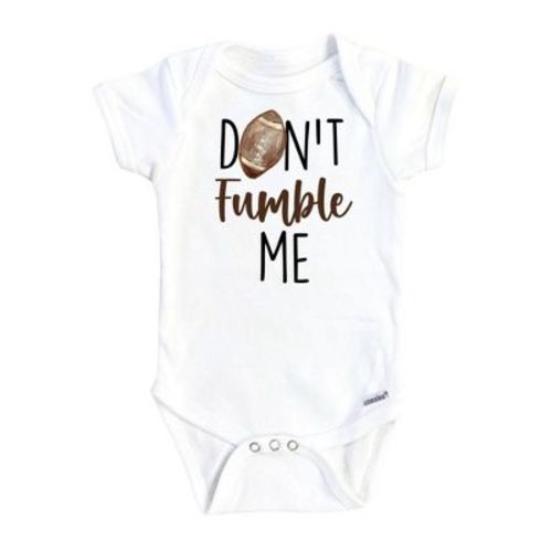 Football Fumble Onesie® Baby Boy Girl Clothes Infant Bodysuit Funny Cute Newborn Gs1 White 0-3m Onesie®