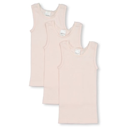 Light Pink Baby 3 Pack Rib Singlets | Best&Less™ Online