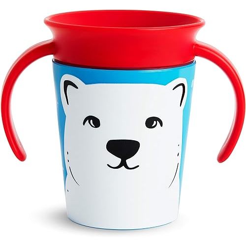 Munchkin Miracle 360 WildLove Trainer Cup, 6 Oz, Polar Bear