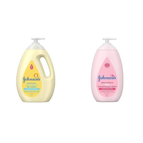 Johnson's Baby Wash and Shampoo (1000 ml) + Johnson's Baby Lotion (800ml)