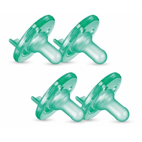 Philips Avent Super Soothie Pacifier, Green, 3+ Months, 4 Pack, SCF192/45