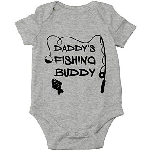 CBTwear Daddy's Fishing Buddy - Baby Clothes - Funny Newborn Bodysuit Outfits for Boys and Girls