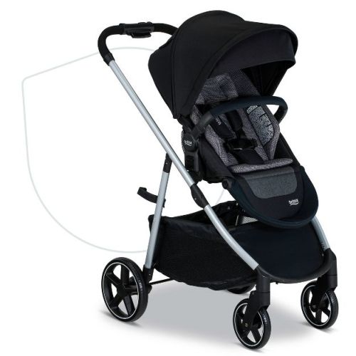 Britax Grove Modular Lightweight Baby Stroller - Pindot Onyx