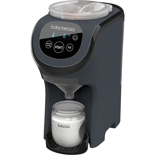 Baby Brezza Formula Pro Mini Baby Formula Mixer Machine Fits Small Spaces and is Portable for Travel– Bottle Makers Makes The Perfect Bottle for Your Infant On The Go, Charcoal