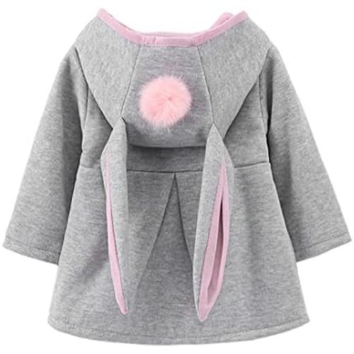 Urtrend Baby Girl's Toddler Kids Fall Winter Coat Jacket Outerwear Ears Hood Hoodie
