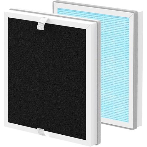 3-in-1 True HEPA Replacement Filter Compatible With Pure Enrichment PureBaby Kids Bear Air Purifier (PEAIRBER), 2 Pack