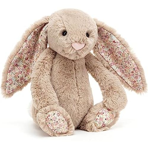 Jellycat Blossom Bea Beige Bunny Stuffed Animal, Medium