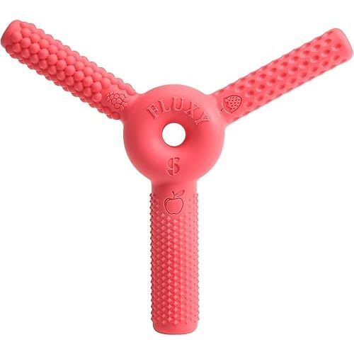 FLUXY Oral Sensory Toys for Kids and Toddlers (Red/Tough)