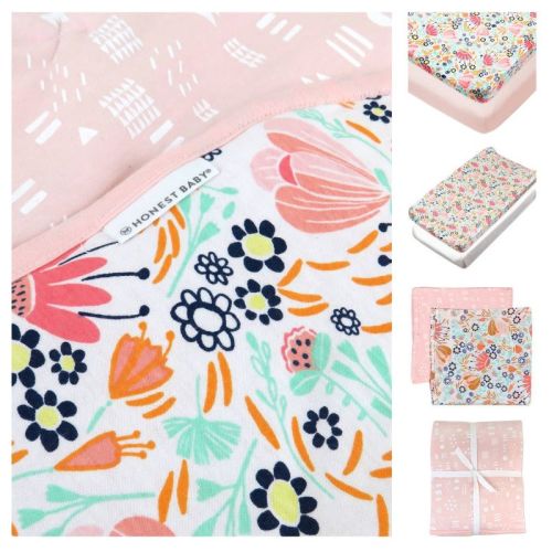 Honest Baby Organic Cotton Bedding Set - Flower Power - 7pc