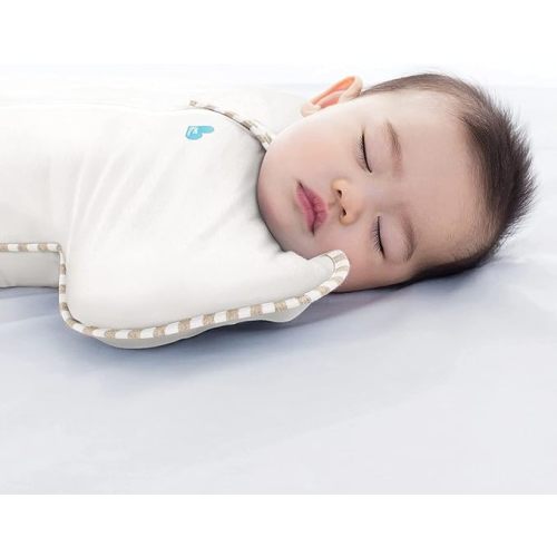 Love to Dream Swaddle UP, Organic Cotton, Baby Sleep Sack, Self-Soothing Swaddles for Newborns, Get Longer Sleep, Secure Fit Helps Calm Startle Reflex, Newborn Essentials for Baby, Cream